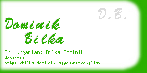dominik bilka business card
